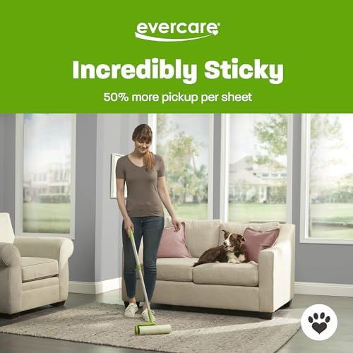 Evercare Pack of 3 All-Purpose Pet Mega Oversized Lint Roller Refills, 50 Sheets Each - Image 4