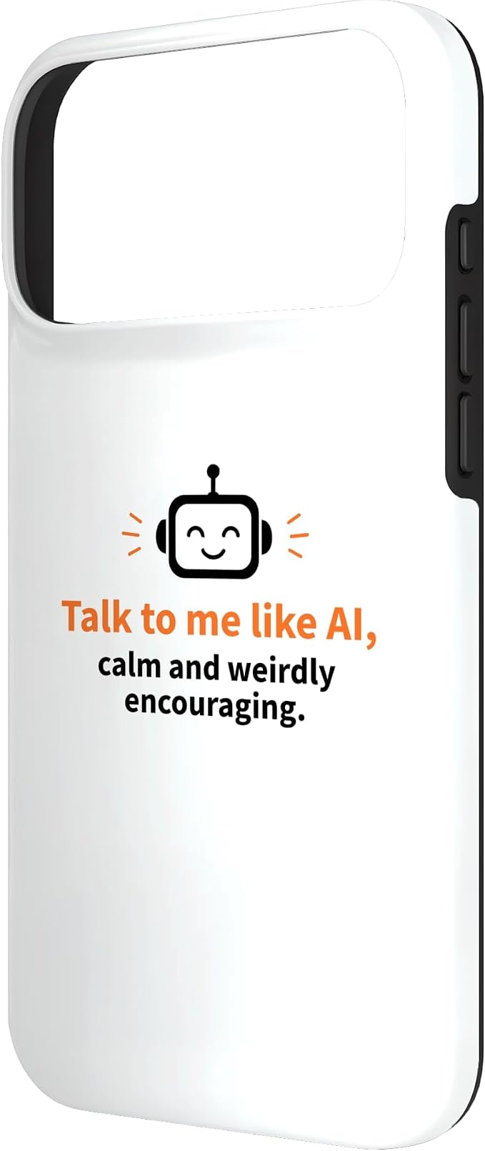 AI Robot Calm Encouraging Tech Support Case for iPhone 17 Pro Max - Image 2