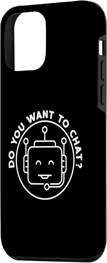 Chatbot - Do You Want To Chat? AI and ML Geek Case for iPhone 12 mini - Image 2
