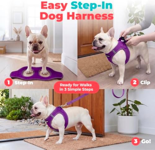 Voyager Step-in Air Dog Vest Harness - Purple, X-Large - Image 3