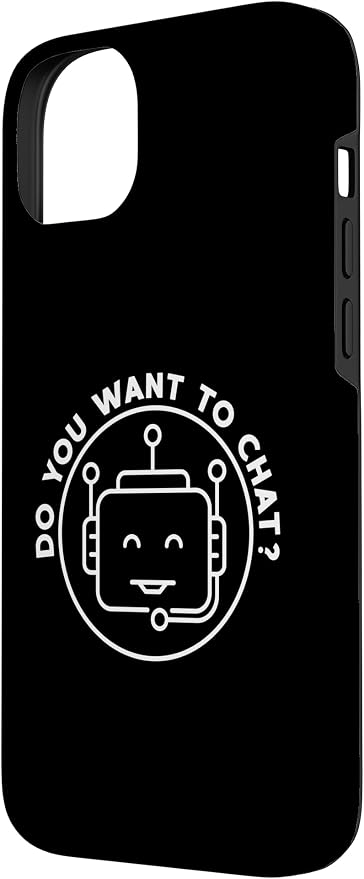 Chatbot - Do You Want To Chat? AI and ML Geek Case for iPhone 14 Plus - Image 2