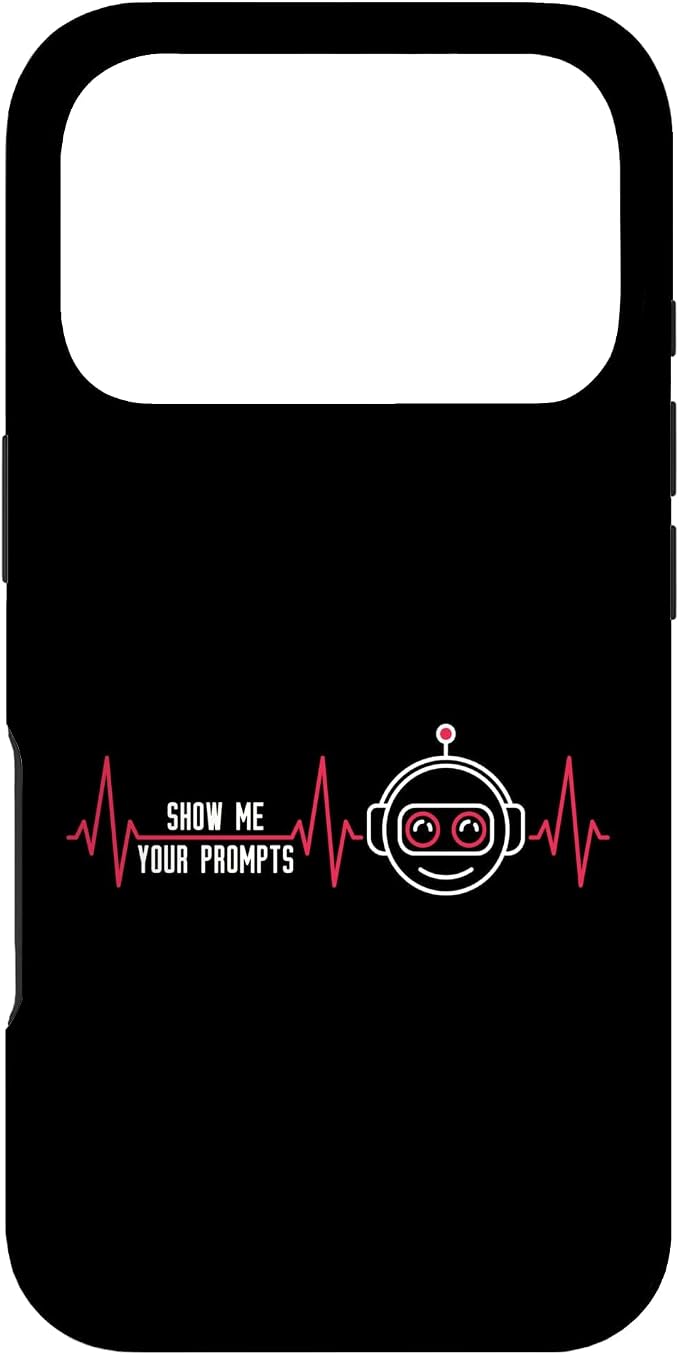 Show Me Your Prompts AI Artificial Intelligence Heartbeat Case for iPhone 17 Pro by Unknown