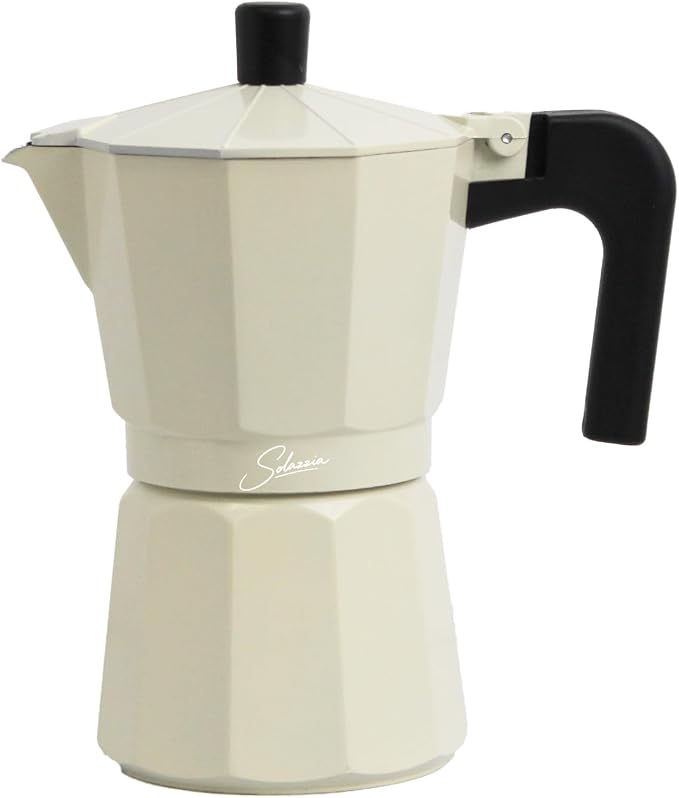 9 Cup Stovetop Espresso Maker Italian Moka Pot, Stove Top Cuban Coffee Maker, Greca Mocha Pot(Premium, 15 oz/450ml) by Solazzia