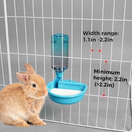 VANNON 16 oz Gravity Pet Water Bowl, Anti-Splash Dispenser, Gradient Blue - Image 3
