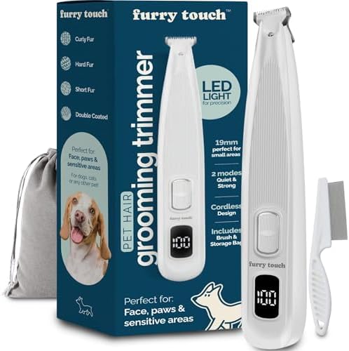 Dog Paw Trimmer Electric Cordless Pet Clippers for Dogs & Cats by furrytouch