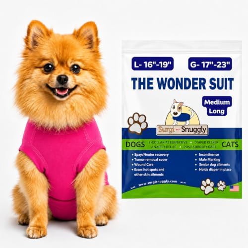 Surgi Snuggly Dog Surgery Recovery Suit, Cone Alternative, Spay/Neuter ML by Surgi%7ESnuggly