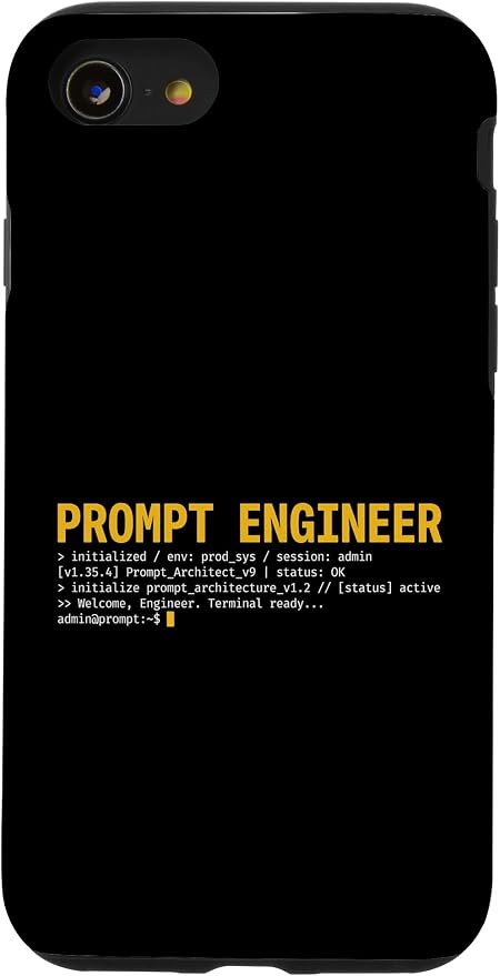 Prompt Engineer Terminal Screen AI Developer Software Coder Case for iPhone SE (2020) / 7/8 by Unknown