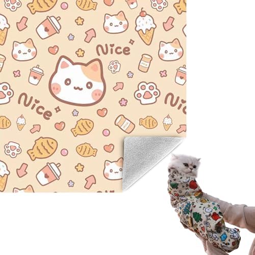 35.5" Cat Grooming Wrap Cat Wrap for Cutting Nails XL(Within 26lbs) by CKNCY