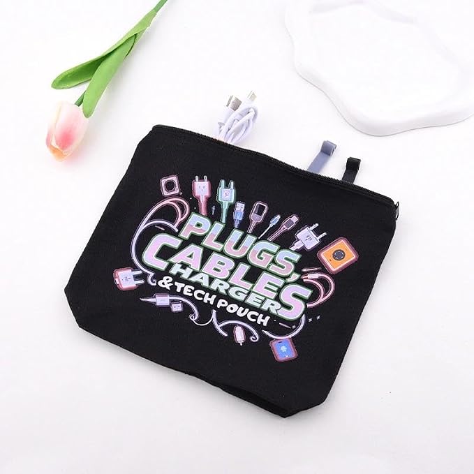 Plug Cable Charger Tech Pouch Charging Cable Organizer Travel Bag Small Usb Wire Storage Bag Earphone Case Pouch Silicone Cord Ties for Electronics Cell Phone Charger Bags for Men Women Charge Wrap - Image 6