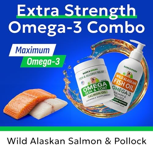 Omega 3 + Fish Oil for Dogs - Skin & Coat Support, Itch & Allergy Relief - Image 3