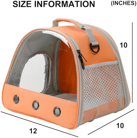 Rabbit Travel Carrier,Lizards Carrier, Small Animal Travel Bag for Bunny Sugar Glider Hedgehog Rat Parrot Bird Guinea Pig, Portable Guinea Pig Travel Cage for 2 - Image 2