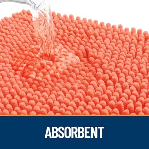OLANLY Dog Door Mat for Muddy Paws 47x20, Super Absorbent Chenille Mud Mat - Image 3