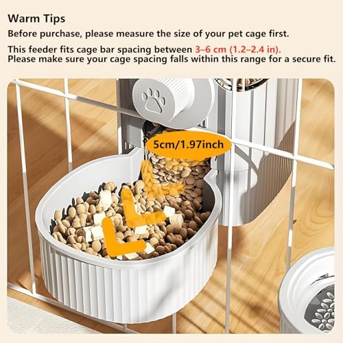 GPY Automatic Hanging Gravity Pet Feeder and Water Dispenser Set - Image 2