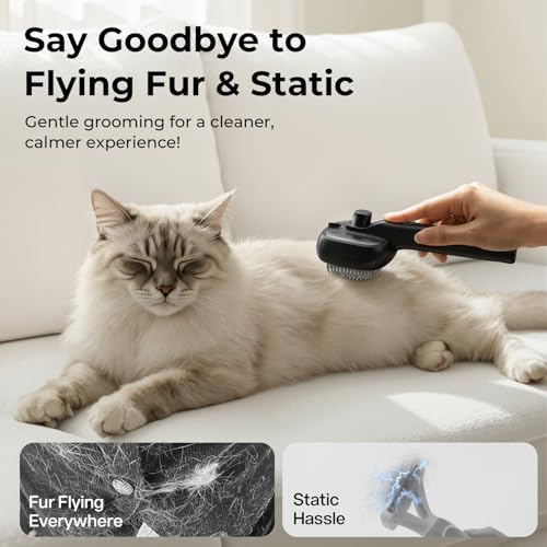 Pecute Self-Cleaning Steam Dog Cat Brush for Heavy Shedding/Long Coats - Image 3