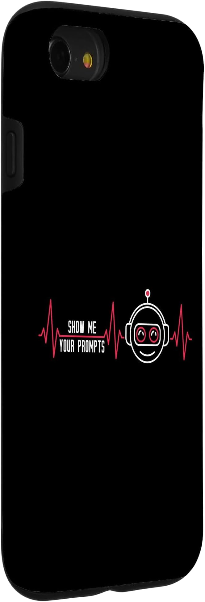 Show Me Your Prompts AI Artificial Intelligence Heartbeat Case for iPhone SE (2020) / 7/8 - Image 3