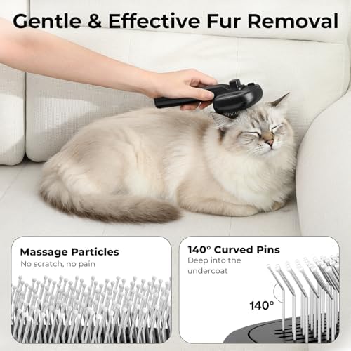 Pecute Self-Cleaning Steam Dog Cat Brush for Heavy Shedding/Long Coats - Image 4