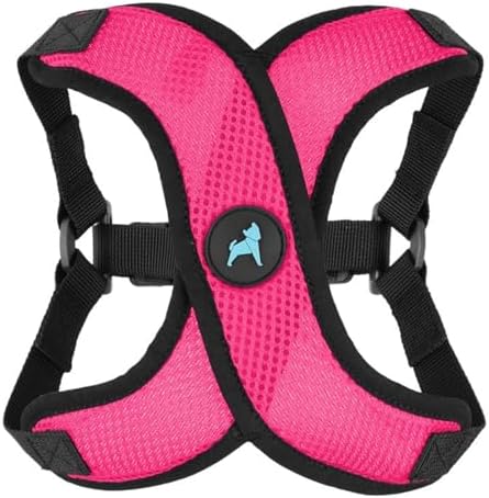 Gooby Comfort X Step-in Lite Harness, Choke-Free, Flamingo Pink, Medium by Gooby