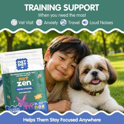 NATPAT Pet Zen Calming Patches for Dogs, Non-Medicated, 24 Count - Image 6