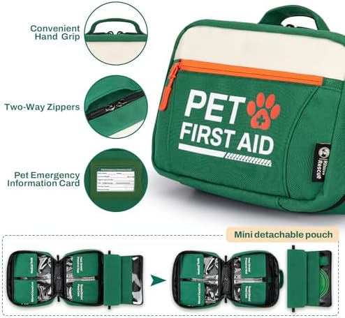 RHINO RESCUE Dog First Aid Kit, Pet Emergency Kit for Daily & Wound Care - Image 4