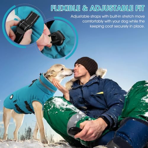 Dogcheer Dog Jackets for X-Large Dogs, Dog Coat with Built-in Harness - Image 5