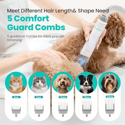 Neakasa P1 Pro Pet Grooming Vacuum Suction 99% Pet Hair, Dog Grooming Kit with 5 Professional Grooming Shedding Tools for Dogs Cats and Other Animals - Image 4