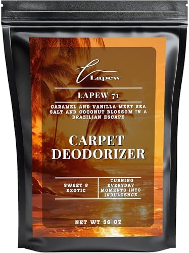 Lapew 71 Carpet Deodorizer Powder - Pet Safe Freshener for Vacuuming | Scented Odor Eliminator for Home | 36 oz by Lapew