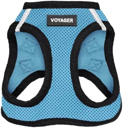 Voyager Step-in Air Dog Vest Harness - Baby Blue/Black Trim, XX-Small by BestPetSuppliesLLC