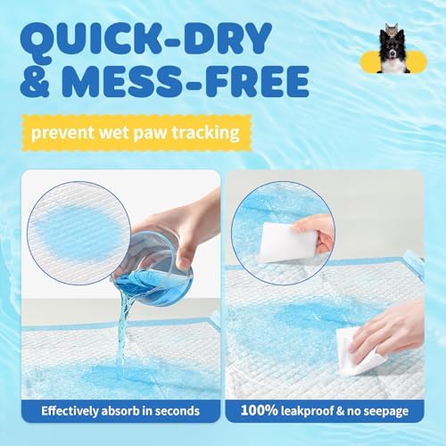 Powools Puppy Pads for Dogs, 34 x 28 in, 6-Layer, Leak-Proof, 100-Pack - Image 4