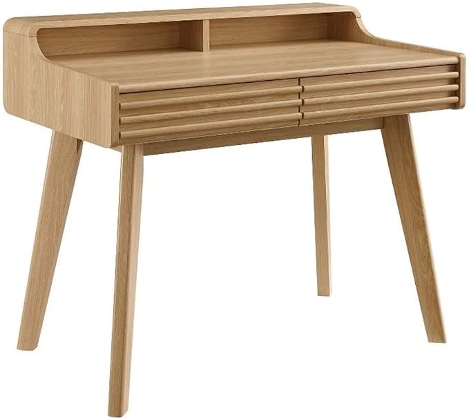 Modway Render Mid-Century Modern Office, Writing Desk, Oak by Modway