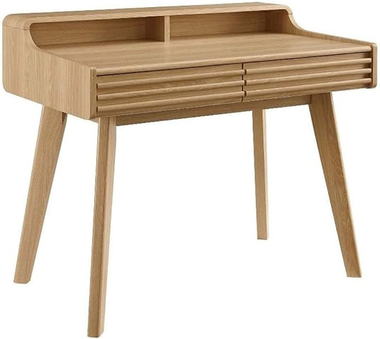 Modway Render Mid-Century Modern Office, Writing Desk, Oak by Modway