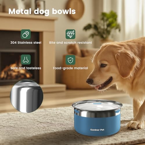 Gardner Pet Dog Bowls 1 Gallon (3.85L) Stainless Steel Dog Water Bowl - Image 5