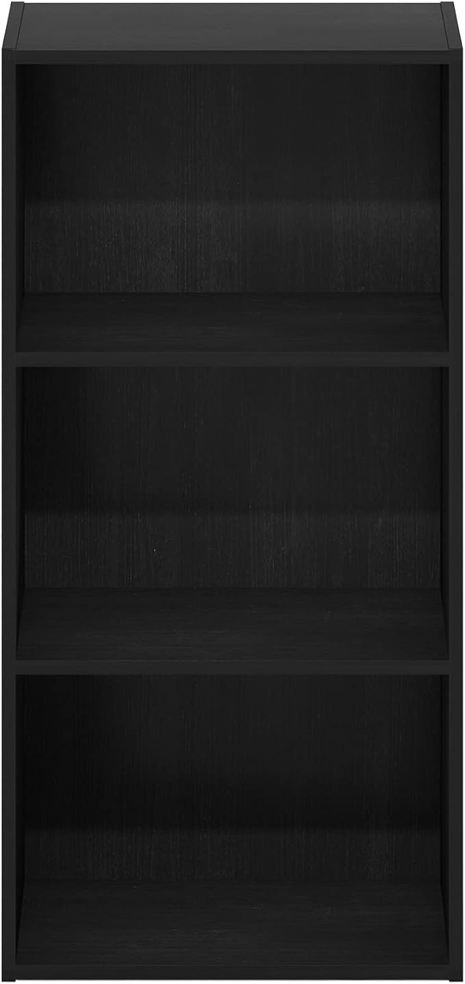 Furinno Luder 3-Tier Open Shelf Bookcase, Blackwood - Image 7