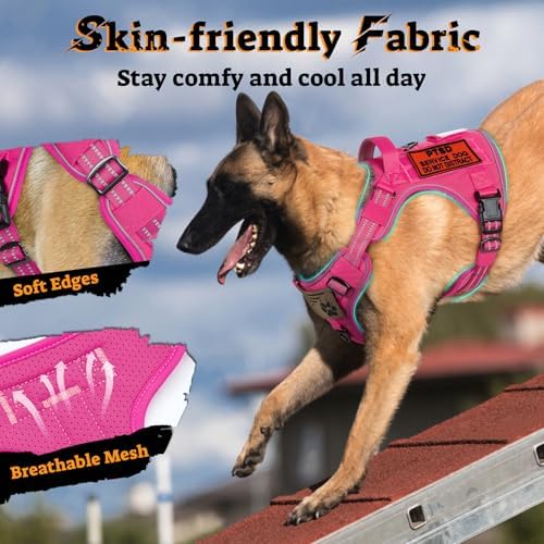 rabbitgoo Tactical Dog Harness Medium Sized, No Pull Service Pet Vest - Image 6