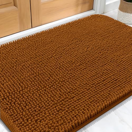 OLANLY Dog Door Mat for Muddy Paws 32x20, Super Absorbent Chenille Mud Mat by OLANLY
