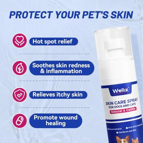 Wellix Hot Spot Treatment & Itch Relief Spray for Dogs & Cats - 3.38 fl oz - Image 2