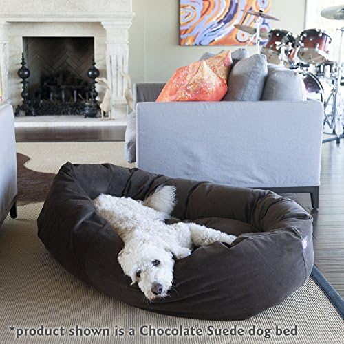 Majestic Pet Suede Calming Dog Bed, 32 Inch Medium, Round, Washable, Sage - Image 7