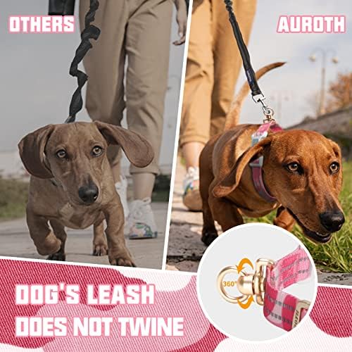Auroth Dog Collar for Medium Large Dogs, Reflective Dog Collar, Soft Nylon Adjustable Dog Collars with Heavy Duty Metal D Ring Tangle Free (Medium:12"-19.6", Pink Camo) - Image 3