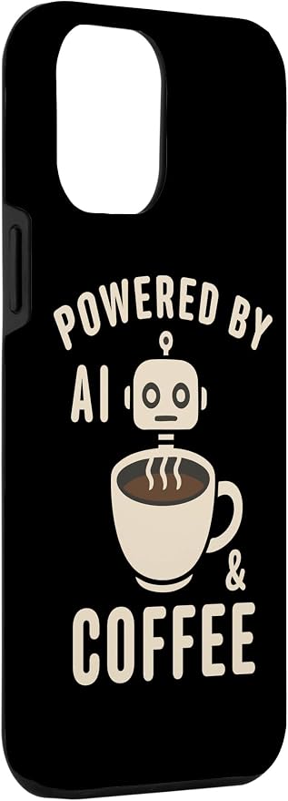 Powered by AI and Coffee Robot Case for iPhone 12 Pro Max - Image 3
