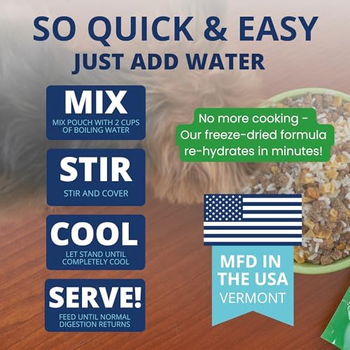 Under the Weather Bland Diet for Dogs | Easy to Digest for Sick Dogs |Always Be Ready| Contains Electrolytes - Natural Freeze Dried 100% Human Grade Meats| 1 Pack- Rice, Hamburger & Sweet Potato - 6oz - Image 3