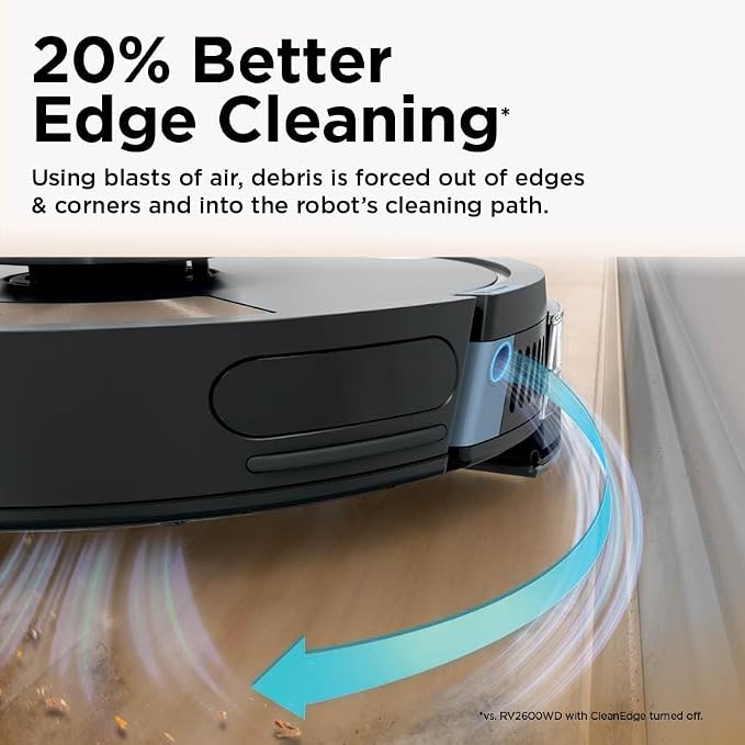 Shark Matrix Plus Robot Vacuum and Mop,UR2650WS | Sonic Mopping, Matrix Clean, CleanEdge, HEPA 30-Day Self-Empty Base, 360° LiDAR Mapping, Self-Cleaning Brushroll, Wi-Fi - Image 5