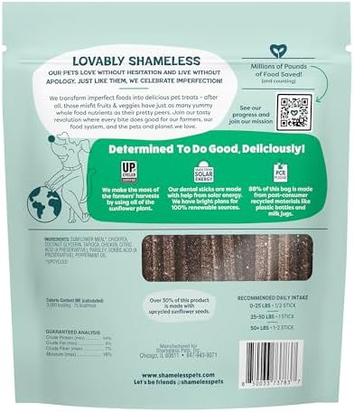 Shameless Pets Chicken & Mint Dental Chews for Dogs, 32 Chews - Image 2