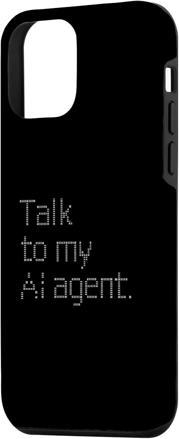 Talk to My AI Agent - Minimalist Tech Design Case for iPhone 12 mini - Image 2