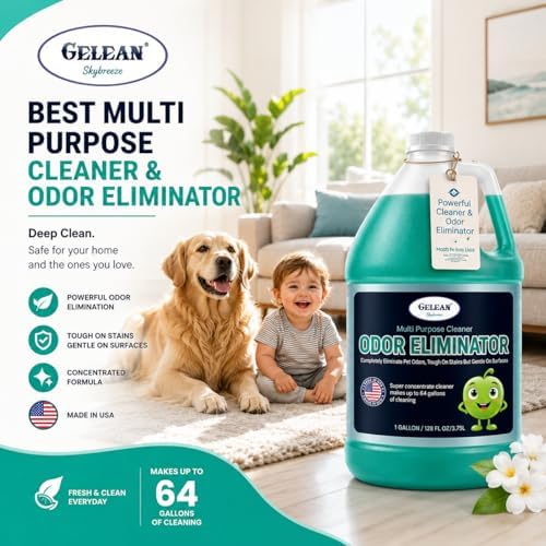 Multi Purpose Cleaner Pet Odor eliminator - pH Neutral - Strong Odor Floor Cleaner - Pet Odor Eliminator for Home - Best Scent Remover for Cat and Dog Pee All Purpose Cleaner 1 gallon (Sky Breeze) - Image 6