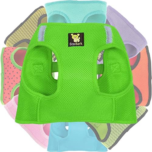 EcoBark Teacup Dog Harness, Luxury Soft Step in Dog Vest, Green, XXXS - Image 7