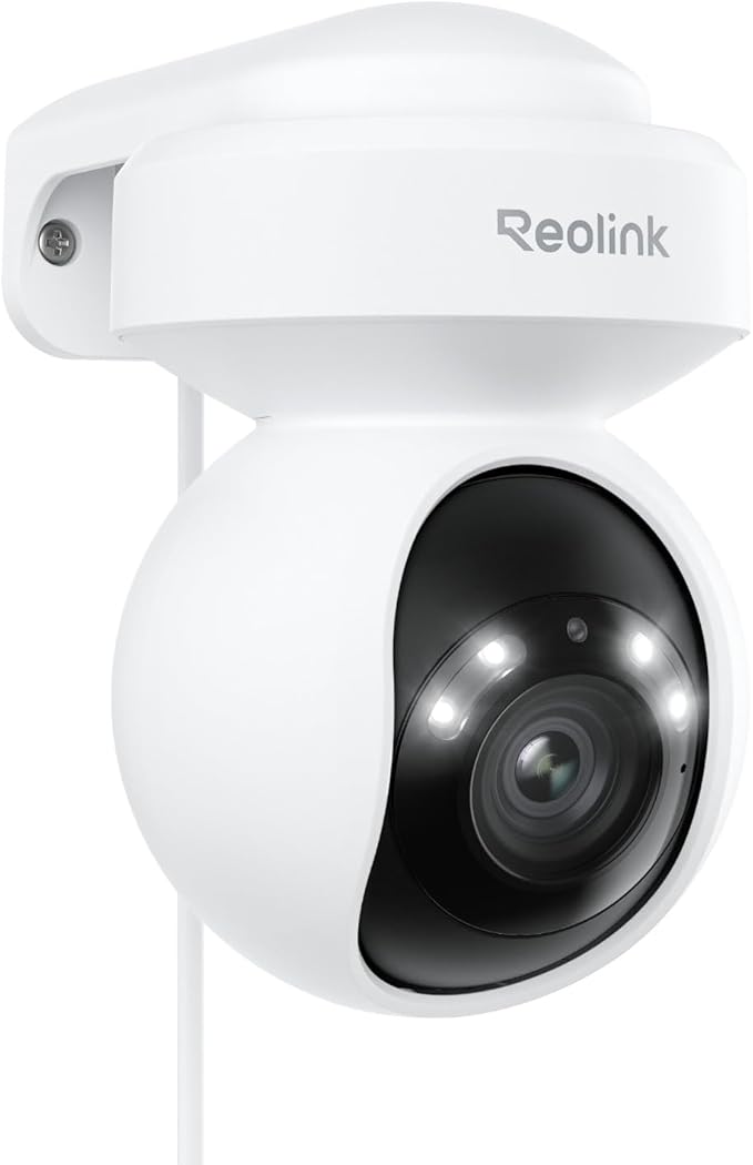 REOLINK E1 Outdoor Pro 4K PTZ Outdoor Security Camera WiFi Plug-in Power | No Subscription Local Storage, Dual-Band Wi-Fi 6, 3X Optical Zoom, Auto Tracking, Smart AI Detection, Color Night Vision by Unknown