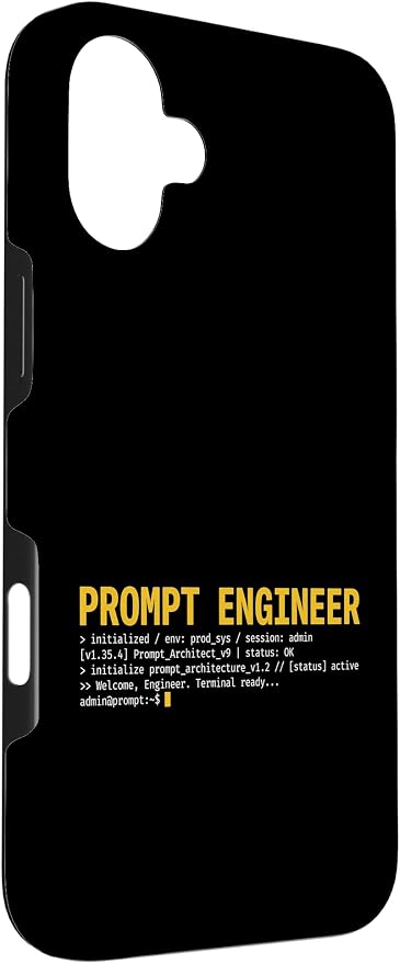 Prompt Engineer Terminal Screen AI Developer Software Coder Case for iPhone 16 Plus - Image 3