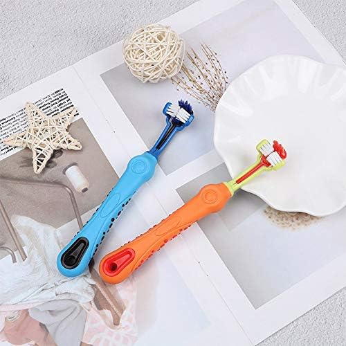 Orgrimmar 2 Pcs 3-Sided Pet Toothbrush Dog Cat Mouth Dental Teeth Care - Image 7