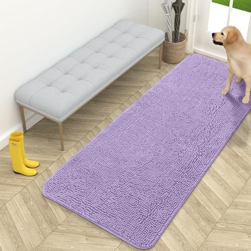 OLANLY Dog Door Mat for Muddy Paws 59x24, Super Absorbent Chenille Mud Mat by OLANLY