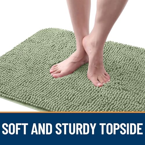 OLANLY Dog Door Mat for Muddy Paws 50x30, Super Absorbent Chenille Mud Mat - Image 4