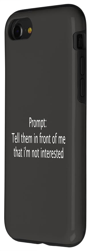 iPhone SE (2020) / 7 / 8 Funny Sarcastic Prompt Satirical AI Artificial Intelligence Case - Image 2